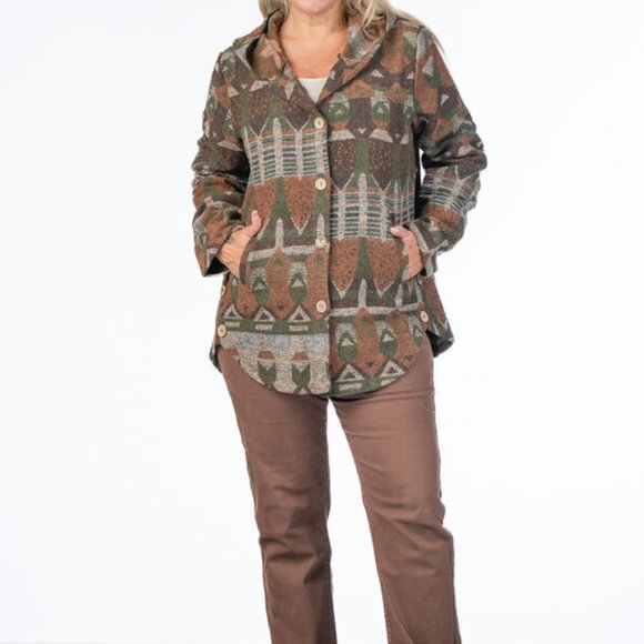 New Papillon Country Western Mountain Jacket coat boho hipster festival coat - Picture 5 of 10